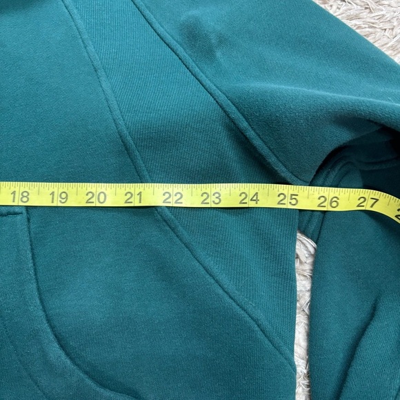 lululemon Scuba Teal Half-Zip Cropped Sweatshirt - Picture 8 of 9